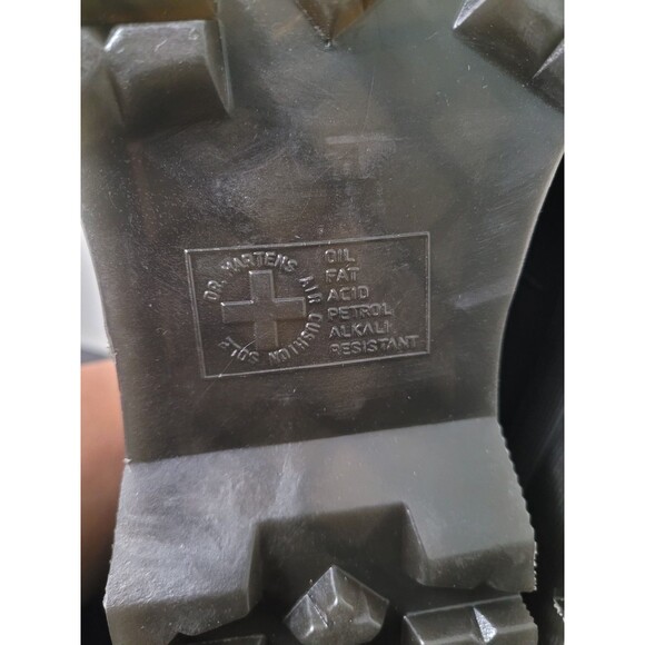 Doc Martens Adrian Quad Leather Platform Tassel Yellow Stitch Loafers M9 W10 - Picture 8 of 13